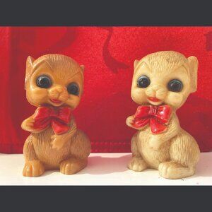 Vintage Mouse Salt & Pepper Shakers - 1970s